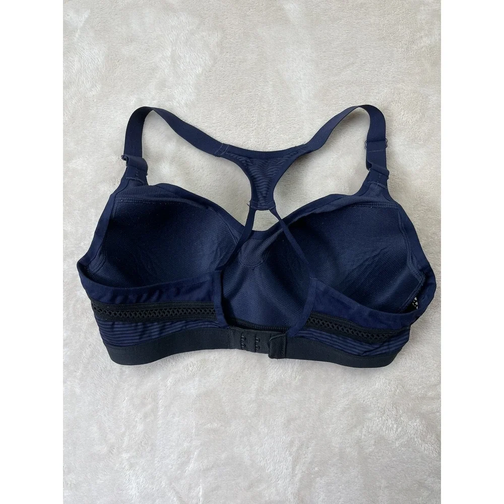Victorias Secret‎ Sports Bra XS S Blue Wireless Padded Clasp Back Pullover